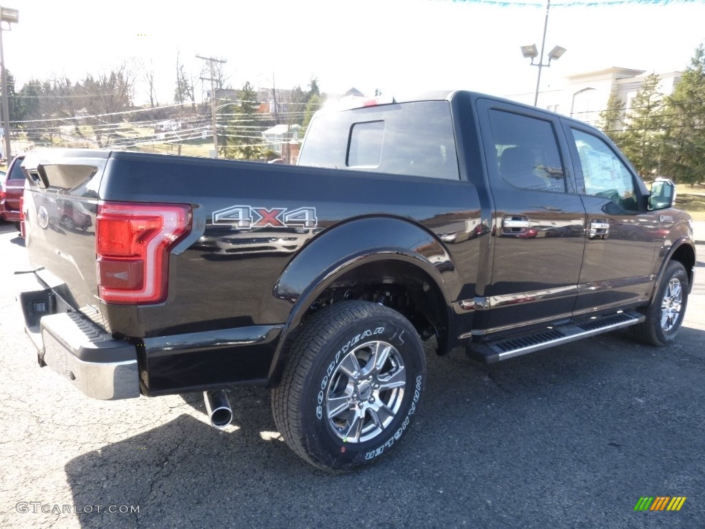 2016 F150 Lariat SuperCrew 4x4 - Shadow Black / Black photo #2