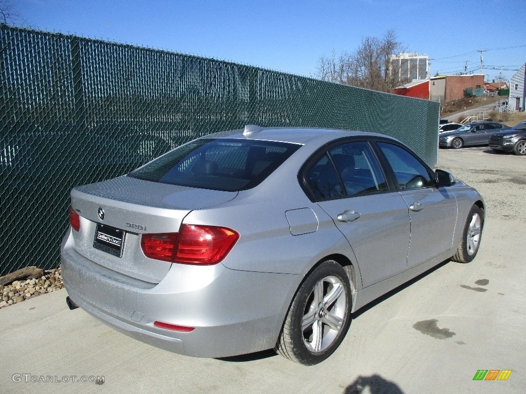 2013 3 Series 328i xDrive Sedan - Glacier Silver Metallic / Black photo #4