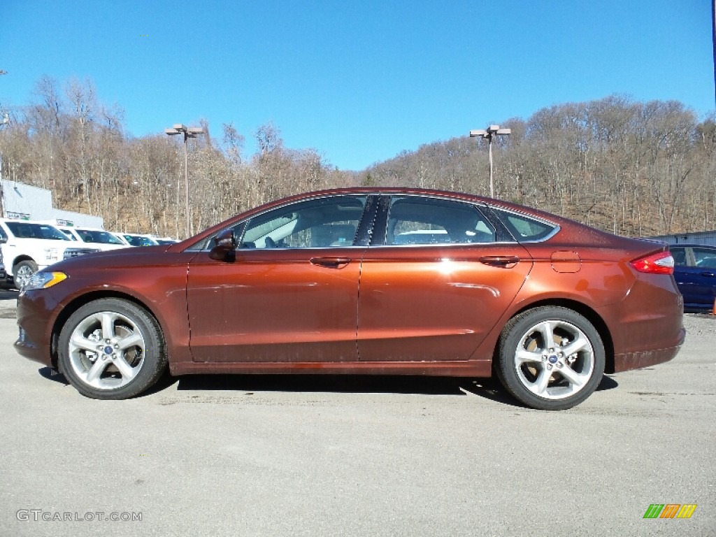 2016 Fusion SE - Bronze Fire Metallic / Charcoal Black photo #1