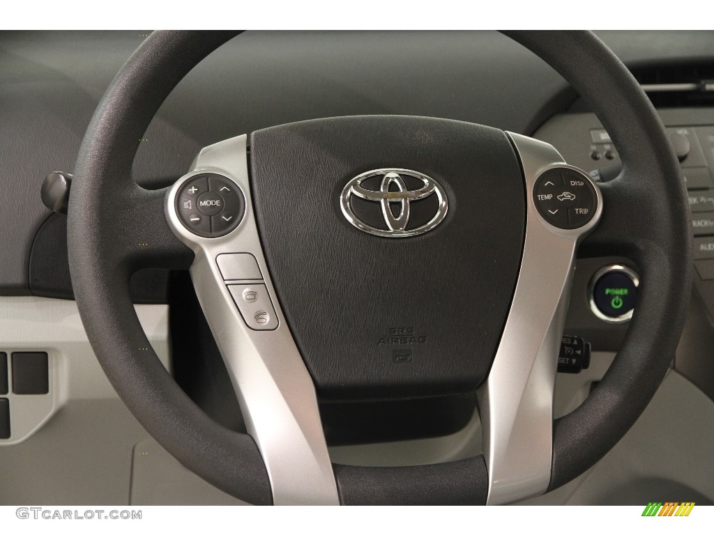 2012 Prius 3rd Gen Two Hybrid - Classic Silver Metallic / Misty Gray photo #6