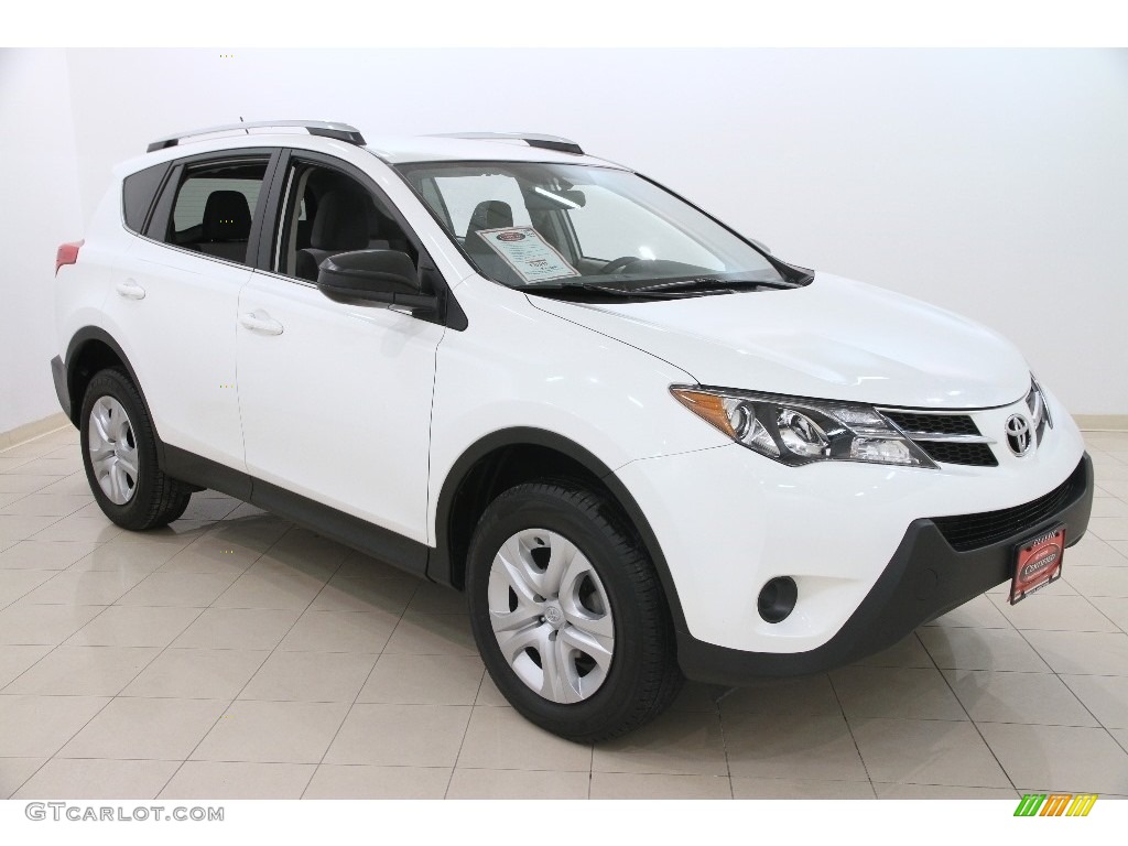 2013 RAV4 LE AWD - Super White / Ash photo #1