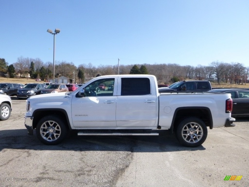 2016 Sierra 1500 SLT Crew Cab 4WD - White Frost Tricoat / Cocoa/Dune photo #3