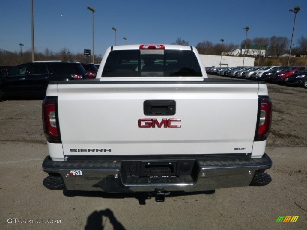 2016 Sierra 1500 SLT Crew Cab 4WD - White Frost Tricoat / Cocoa/Dune photo #7