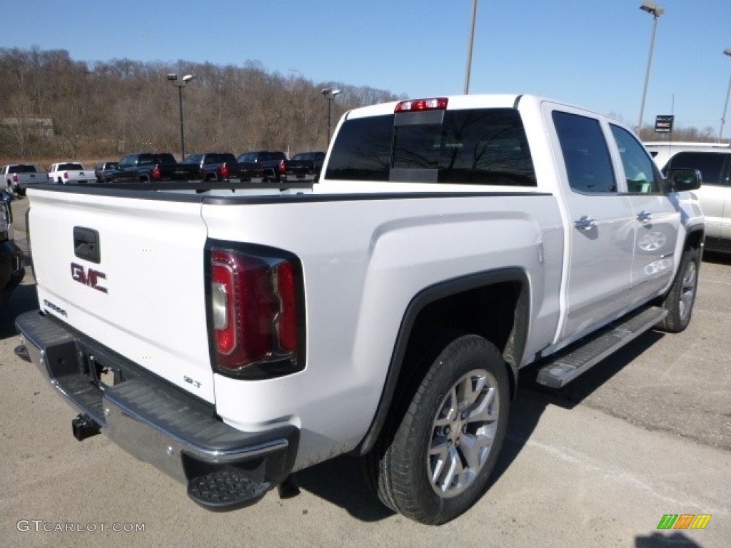 2016 Sierra 1500 SLT Crew Cab 4WD - White Frost Tricoat / Cocoa/Dune photo #8