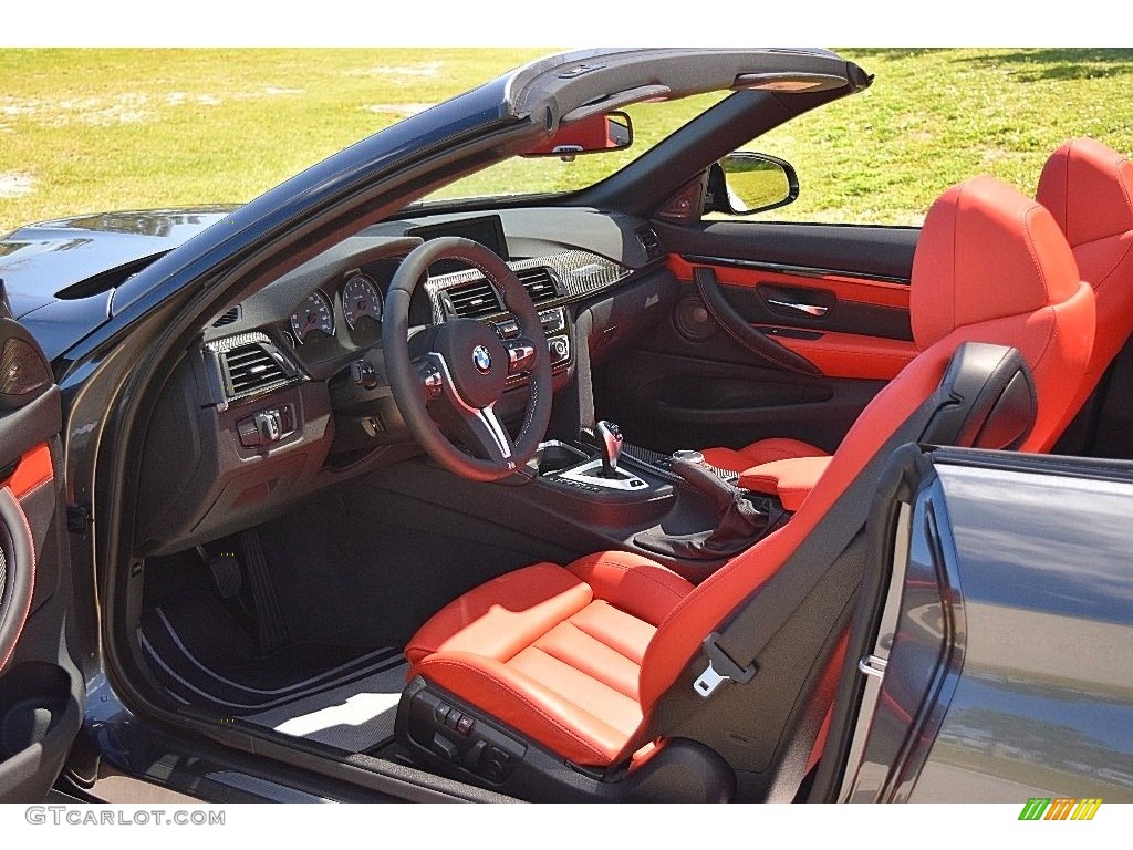 2015 M4 Convertible - Mineral Grey Metallic / Sakhir Orange/Black photo #35