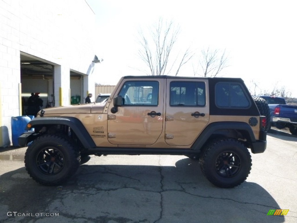 2015 Wrangler Unlimited Sport 4x4 - Copper Brown Pearl / Black photo #3