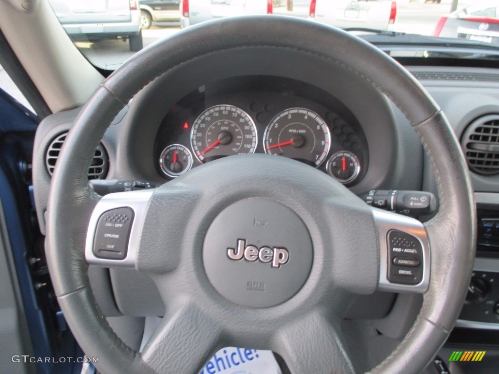 2006 Liberty Limited 4x4 - Atlantic Blue Pearl / Medium Slate Gray photo #13