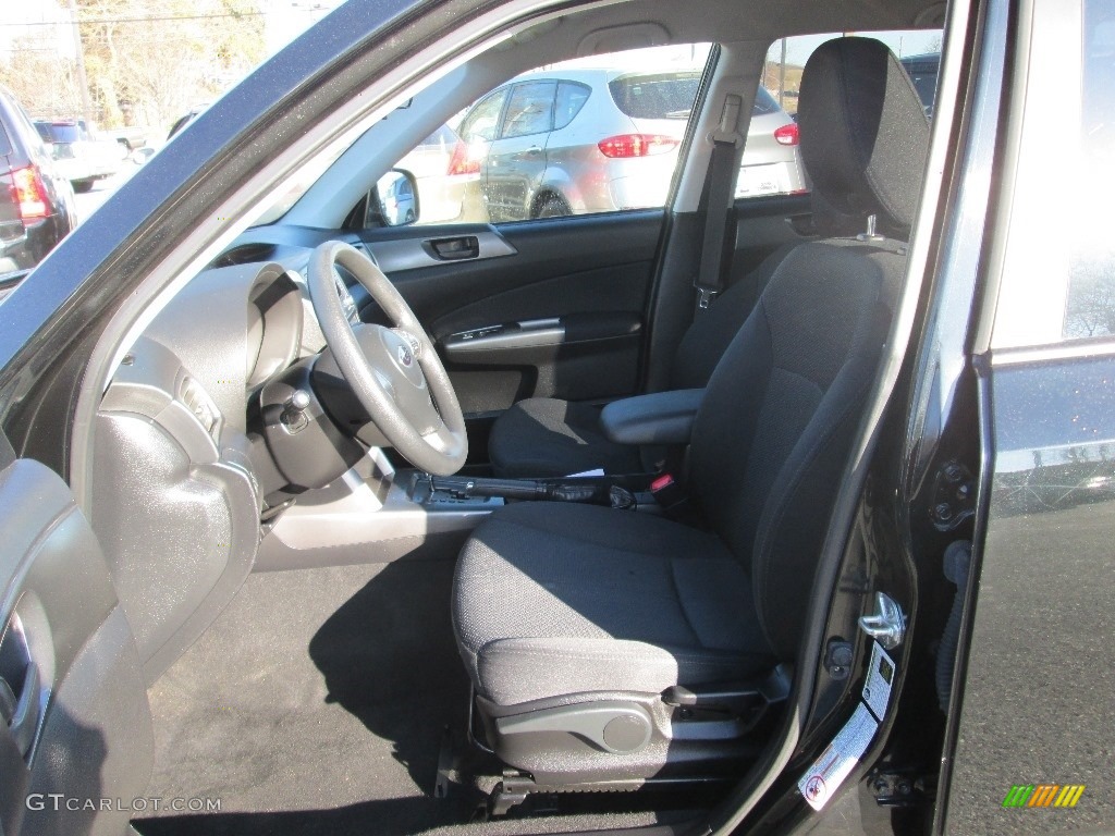 2011 Forester 2.5 X - Obsidian Black Pearl / Black photo #12