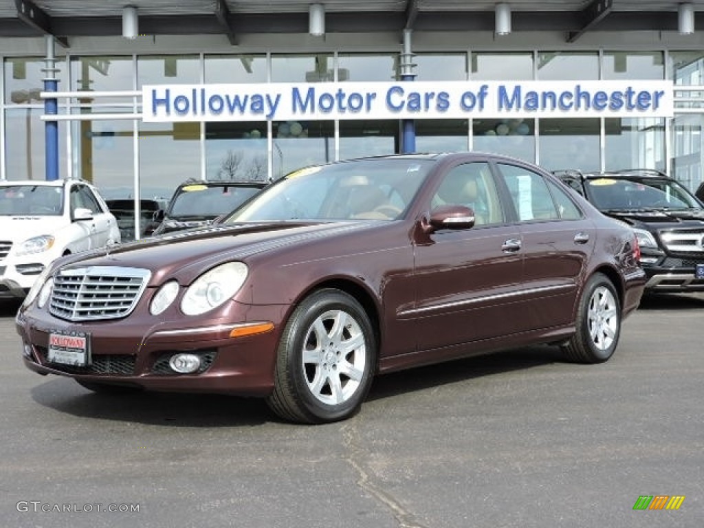 2008 E 320 BlueTEC Sedan - Barolo Red Metallic / Cashmere photo #1