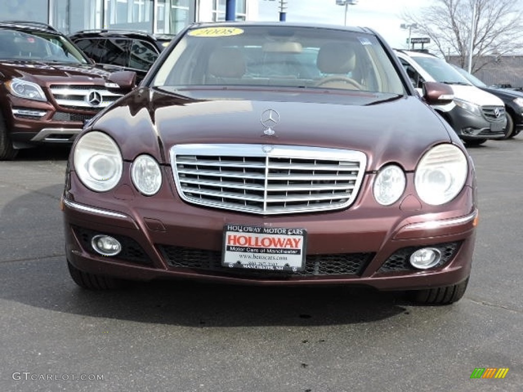 2008 E 320 BlueTEC Sedan - Barolo Red Metallic / Cashmere photo #2