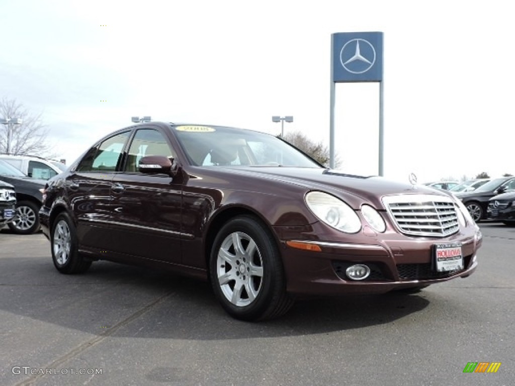2008 E 320 BlueTEC Sedan - Barolo Red Metallic / Cashmere photo #3