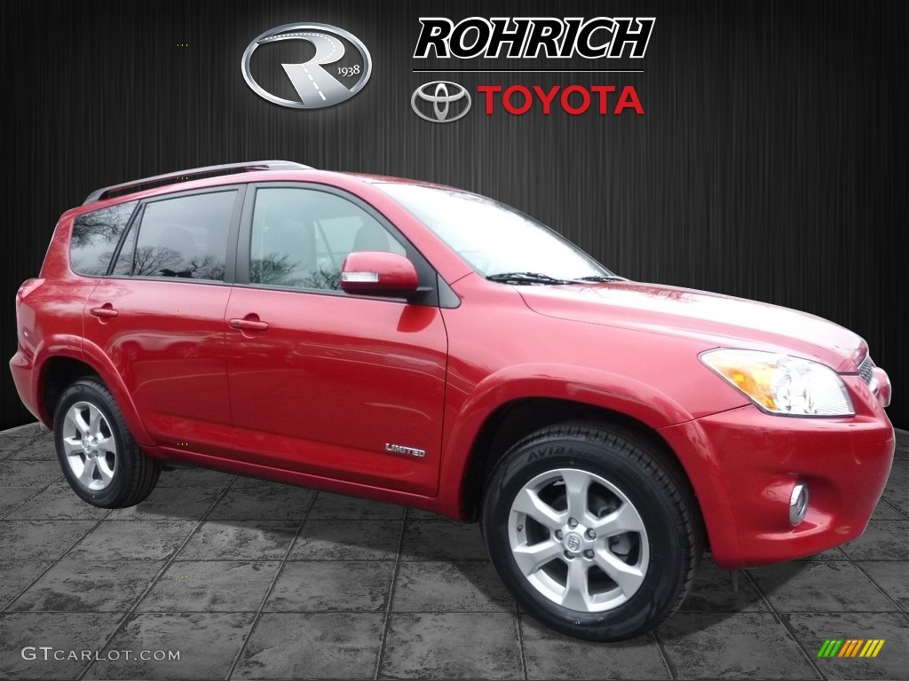 2012 RAV4 Limited 4WD - Barcelona Red Metallic / Ash photo #1