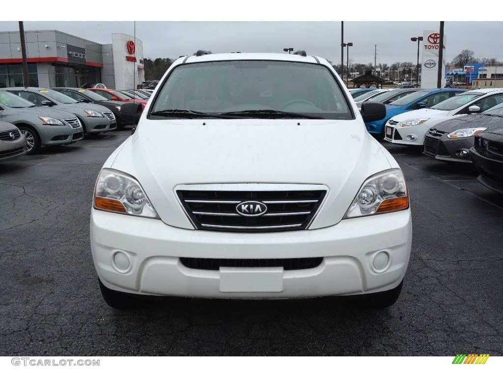 2008 Sorento LX 4x4 - Clear White / Gray photo #23