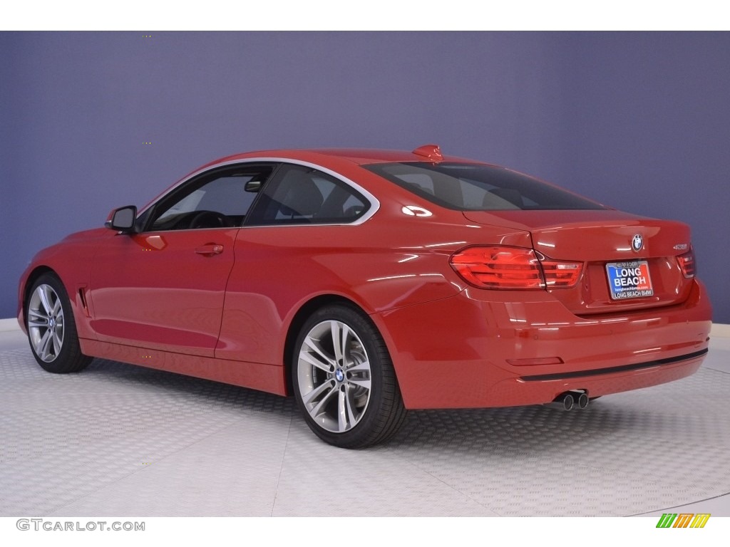 2016 4 Series 428i Coupe - Melbourne Red Metallic / Black photo #4