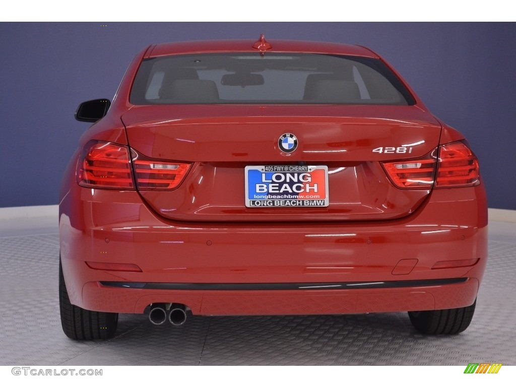 2016 4 Series 428i Coupe - Melbourne Red Metallic / Black photo #5