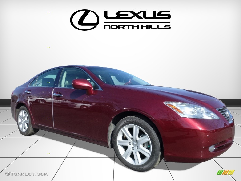2007 ES 350 - Royal Ruby Red Metallic / Light Gray photo #1