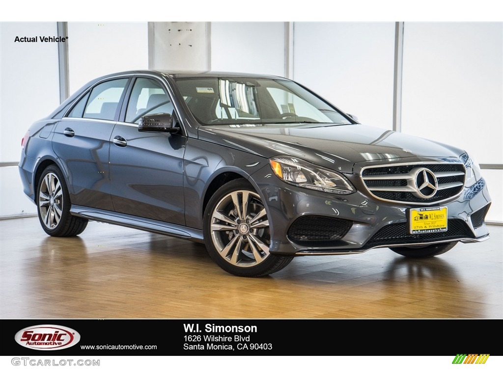 2016 E 350 Sedan - Steel Grey Metallic / Black photo #1