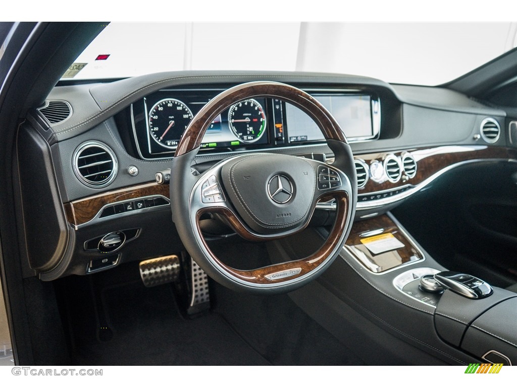 2016 Mercedes-Benz S 550e Plug-In Hybrid Sedan Black Dashboard Photo #110997115