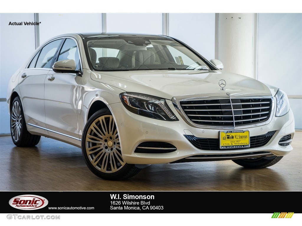 2016 S 550 Sedan - designo Diamond White Metallic / Silk Beige/Espresso Brown photo #1