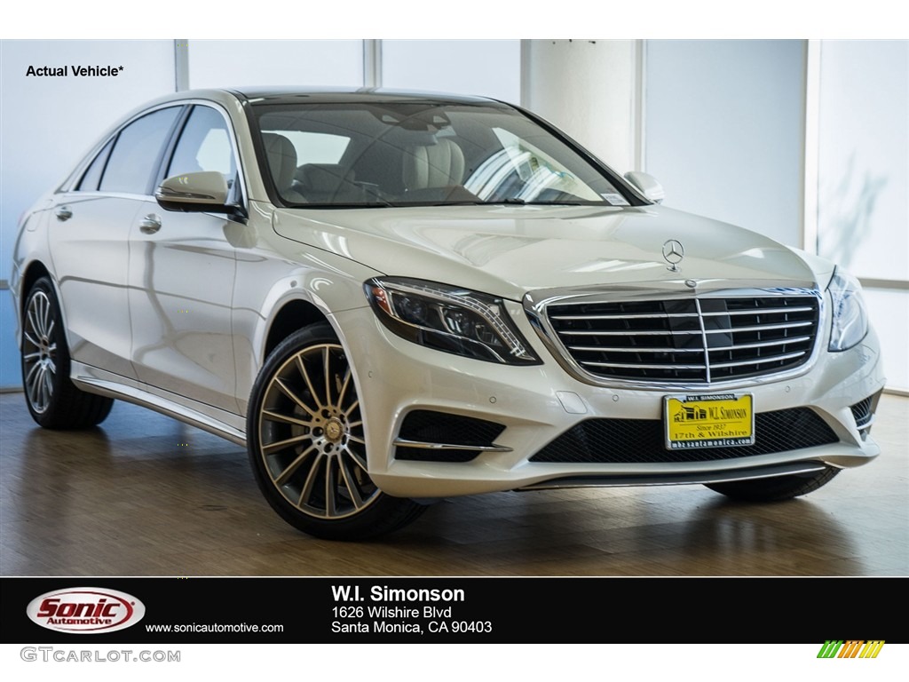 2016 S 550 Sedan - designo Diamond White Metallic / Silk Beige/Espresso Brown photo #1