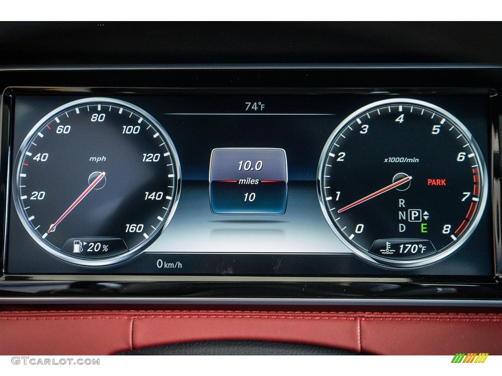 2016 Mercedes-Benz S 550 4Matic Coupe Gauges Photo #110998918