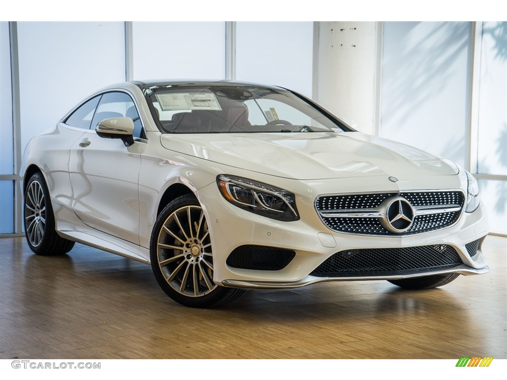 designo Diamond White Metallic 2016 Mercedes-Benz S 550 4Matic Coupe Exterior Photo #110999065