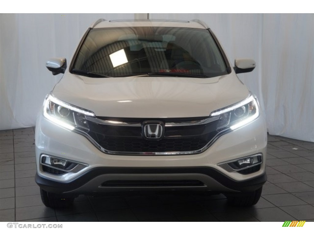 2016 CR-V Touring - White Diamond Pearl / Beige photo #3