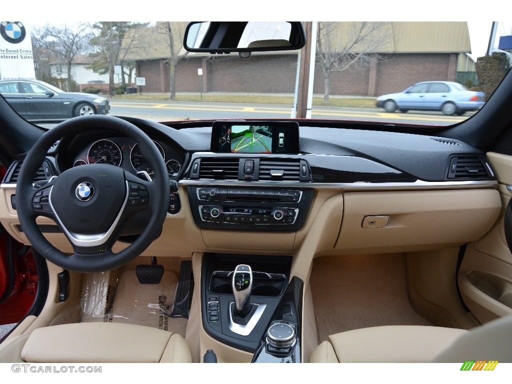 2016 BMW 3 Series 328i xDrive Gran Turismo Venetian Beige Dashboard Photo #111001303