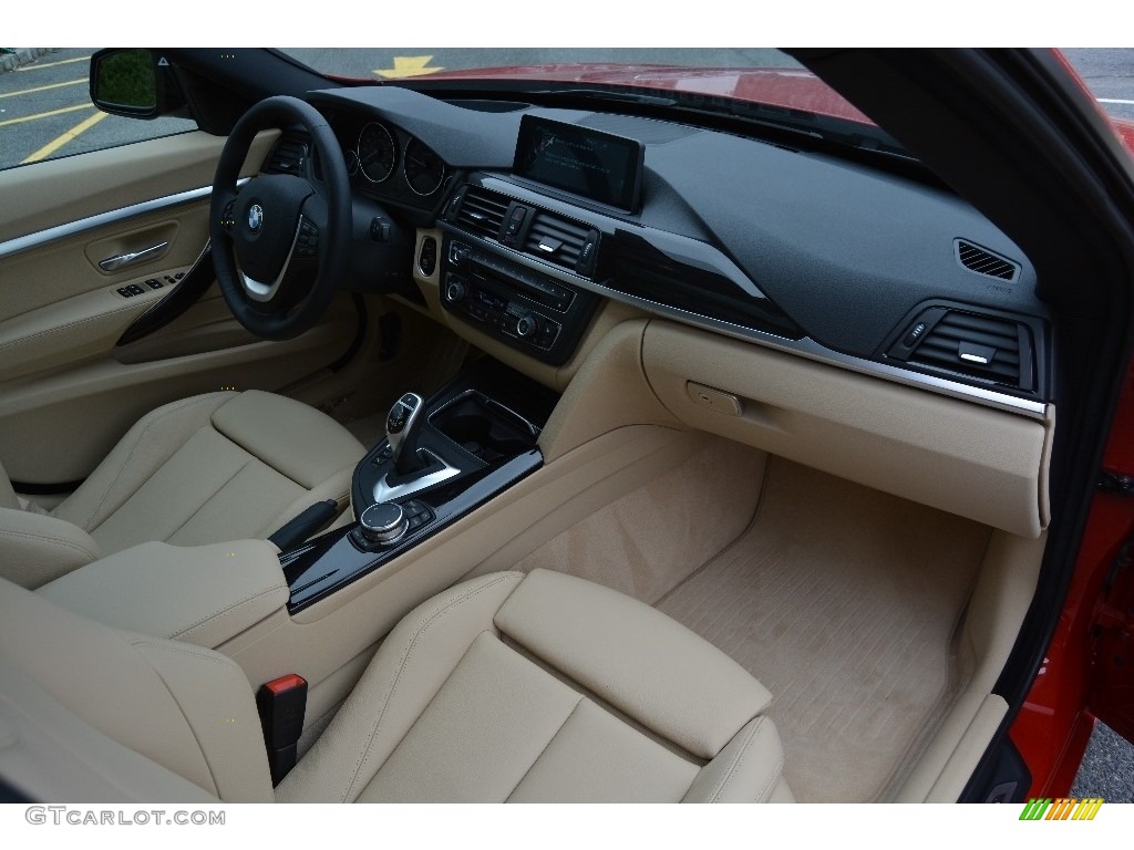 2016 BMW 3 Series 328i xDrive Gran Turismo Venetian Beige Dashboard Photo #111001660