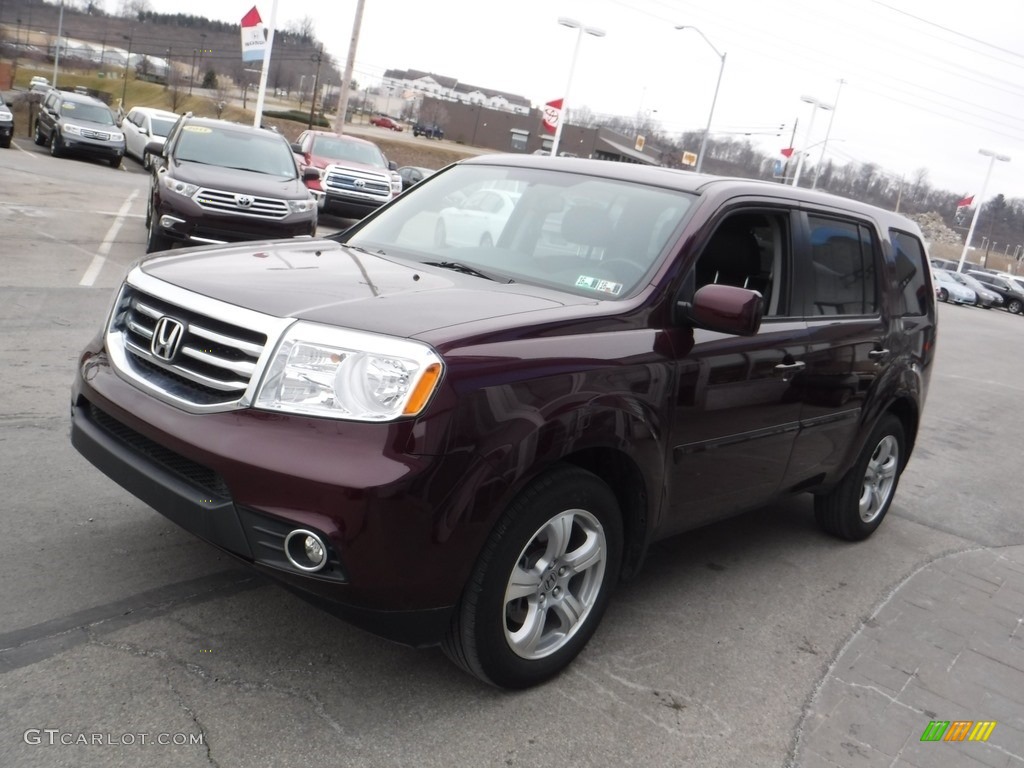 Dark Cherry Pearl 2015 Honda Pilot EX-L 4WD Exterior Photo #111003175