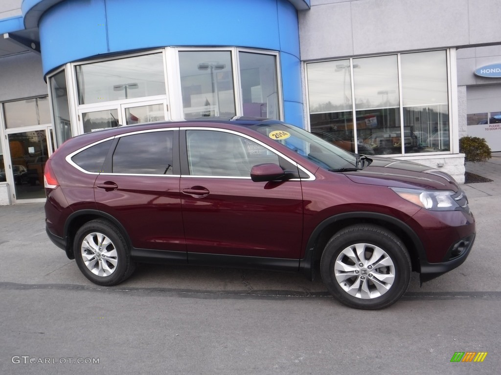 2014 CR-V EX AWD - Basque Red Pearl II / Gray photo #2