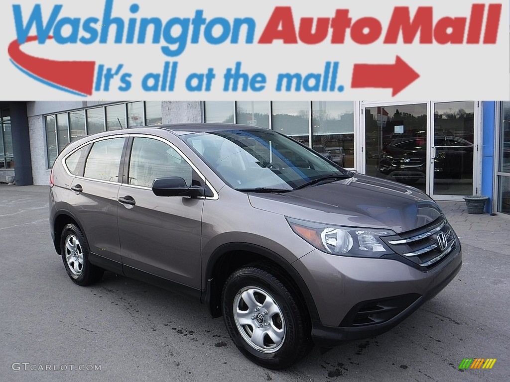 2013 CR-V LX AWD - Urban Titanium Metallic / Black photo #1