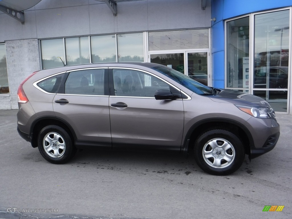 2013 CR-V LX AWD - Urban Titanium Metallic / Black photo #2