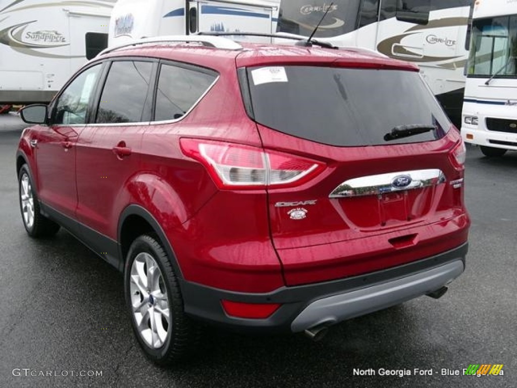 2016 Escape Titanium 4WD - Ruby Red Metallic / Charcoal Black photo #3