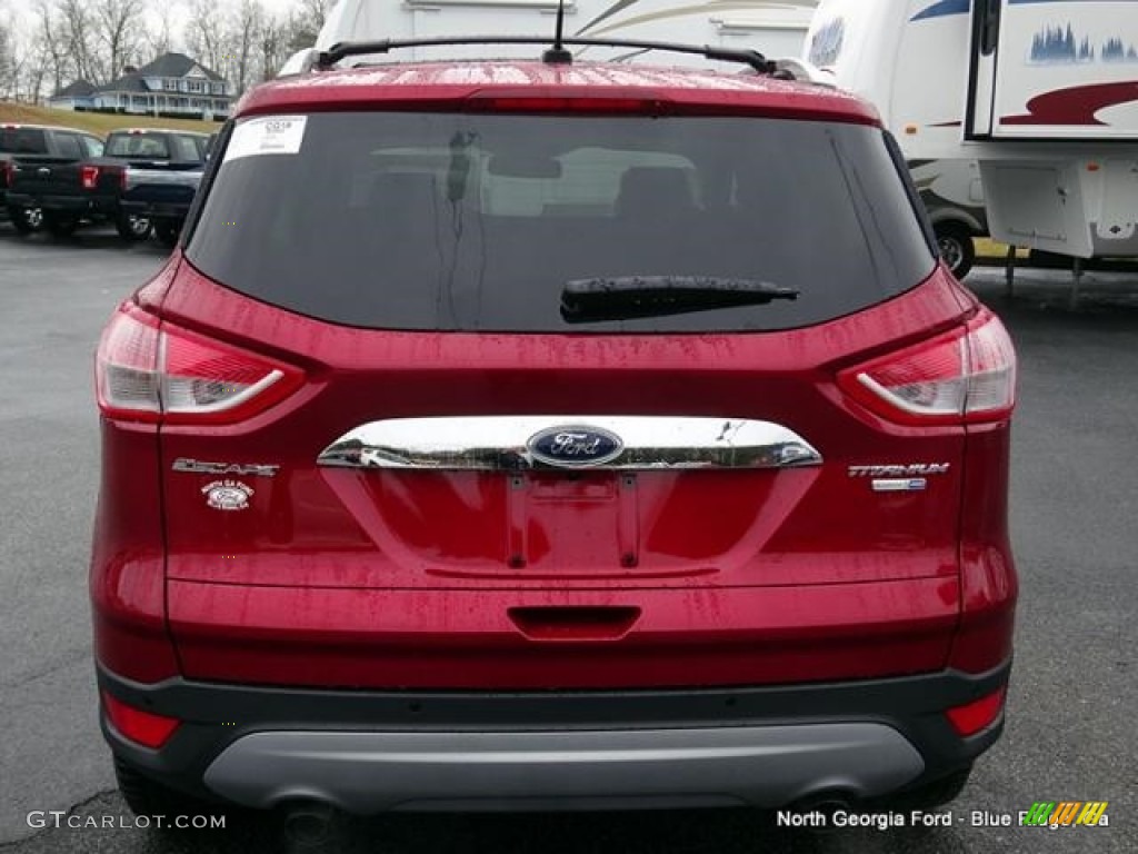 2016 Escape Titanium 4WD - Ruby Red Metallic / Charcoal Black photo #4