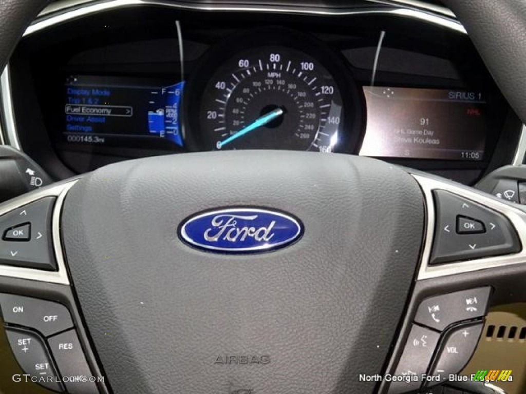 2016 Fusion SE - Deep Impact Blue Metallic / Dune photo #14