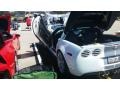 2013 Arctic White/60th Anniversary Pearl Silver Blue Stripes Chevrolet Corvette Coupe  photo #4