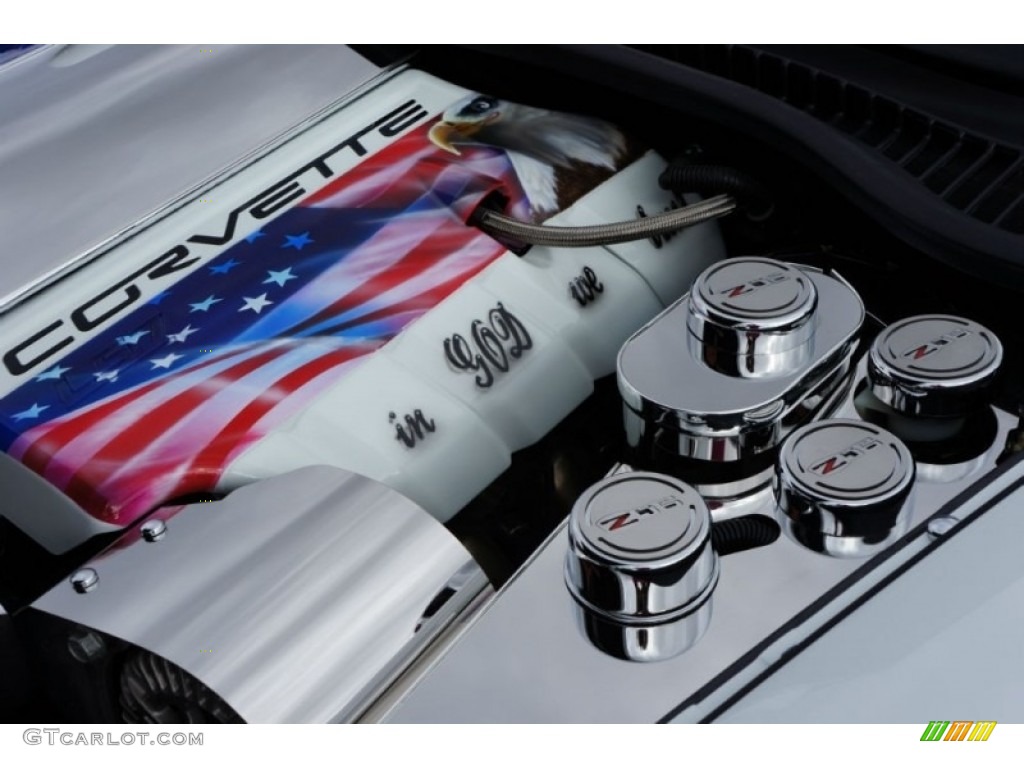 2013 Corvette Coupe - Arctic White/60th Anniversary Pearl Silver Blue Stripes / Diamond Blue/60th Anniversary Design Package photo #8