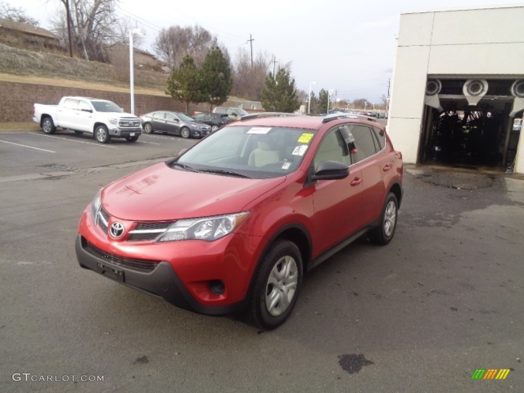 Barcelona Red Metallic 2013 Toyota RAV4 LE AWD Exterior Photo #111013318