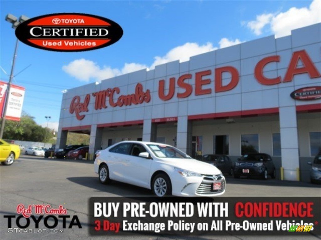 2015 Camry LE - Super White / Ash photo #1