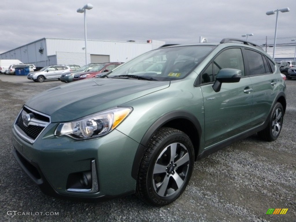 2016 Jasmine Green Metallic Subaru Crosstrek Hybrid Touring 2016 Crosstrek Hybrid Touring Jasmine Green Metallic Black Photo 12