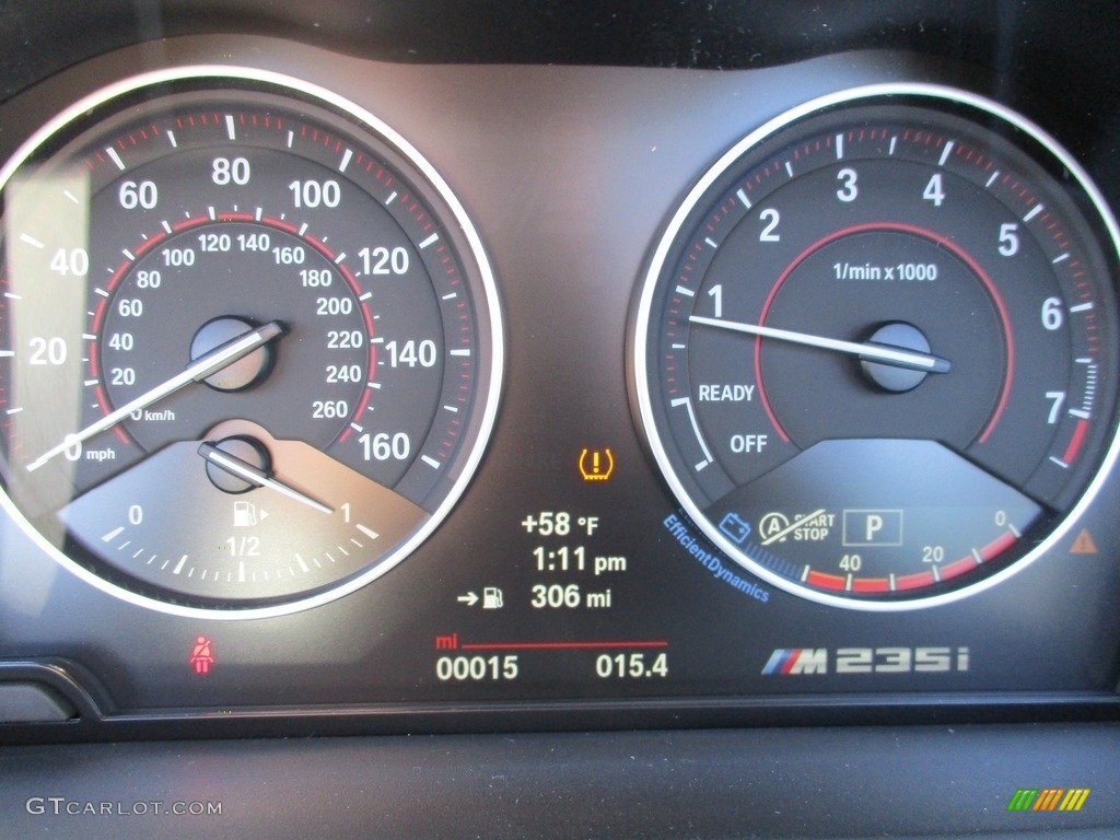 2016 BMW M235i Convertible Gauges Photo #111015757