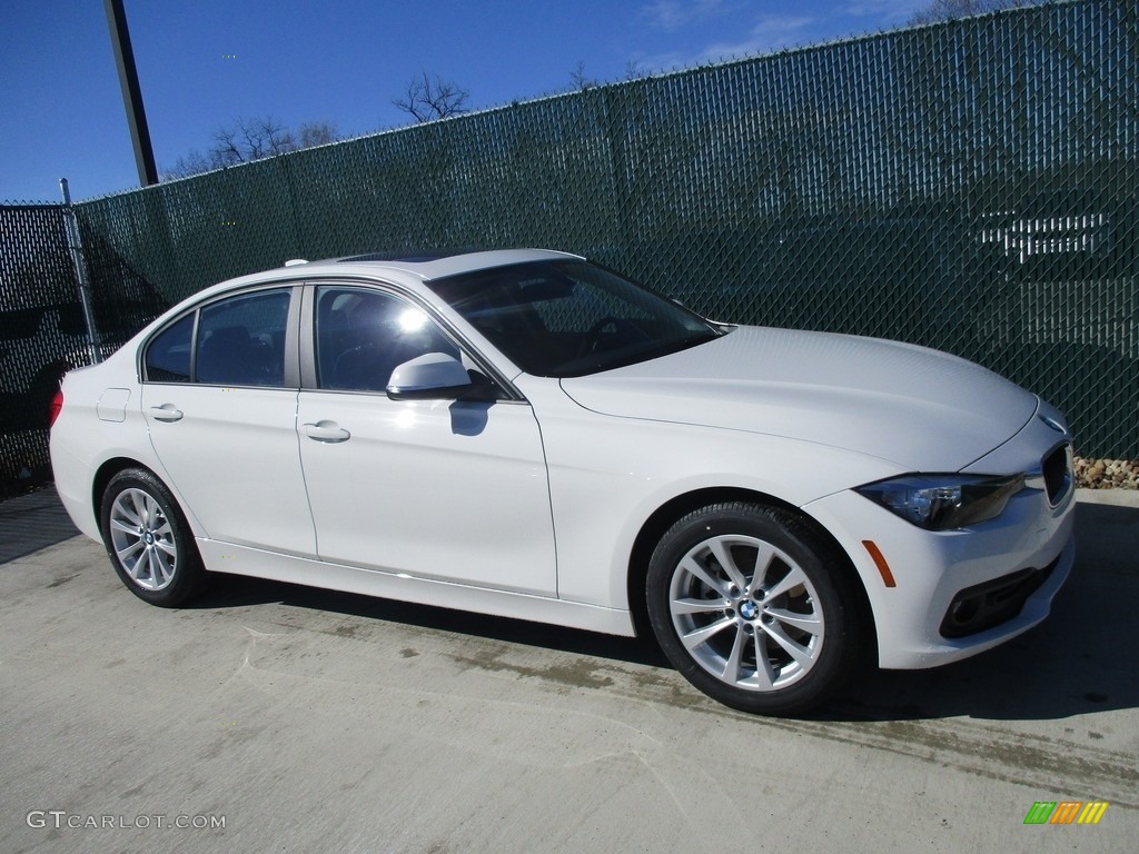 2016 3 Series 320i xDrive Sedan - Alpine White / Black photo #1