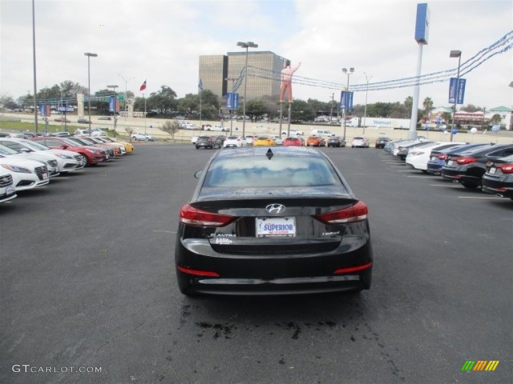 2017 Elantra Limited - Black / Gray photo #4