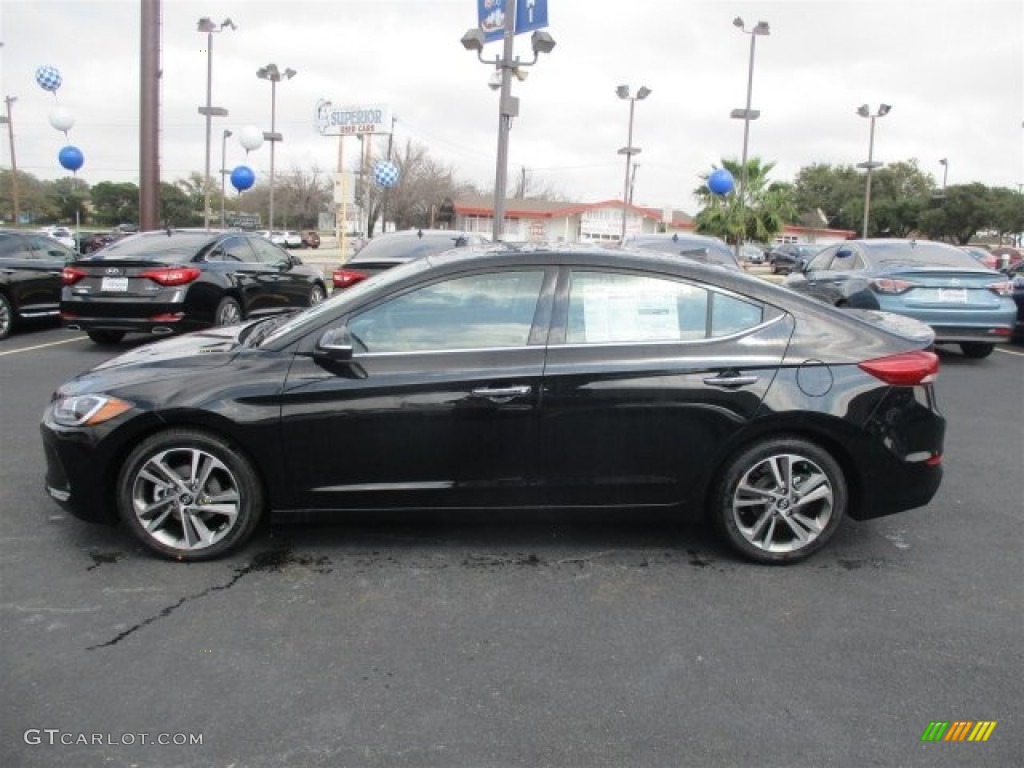 2017 Elantra Limited - Black / Gray photo #5