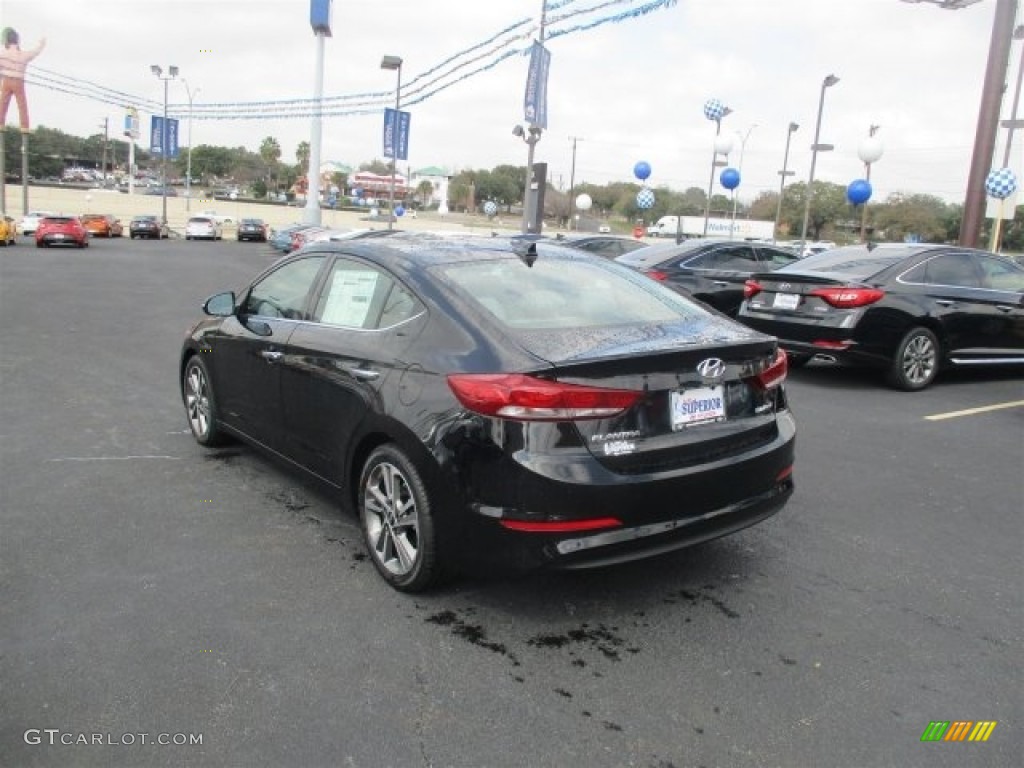 2017 Elantra Limited - Black / Gray photo #6