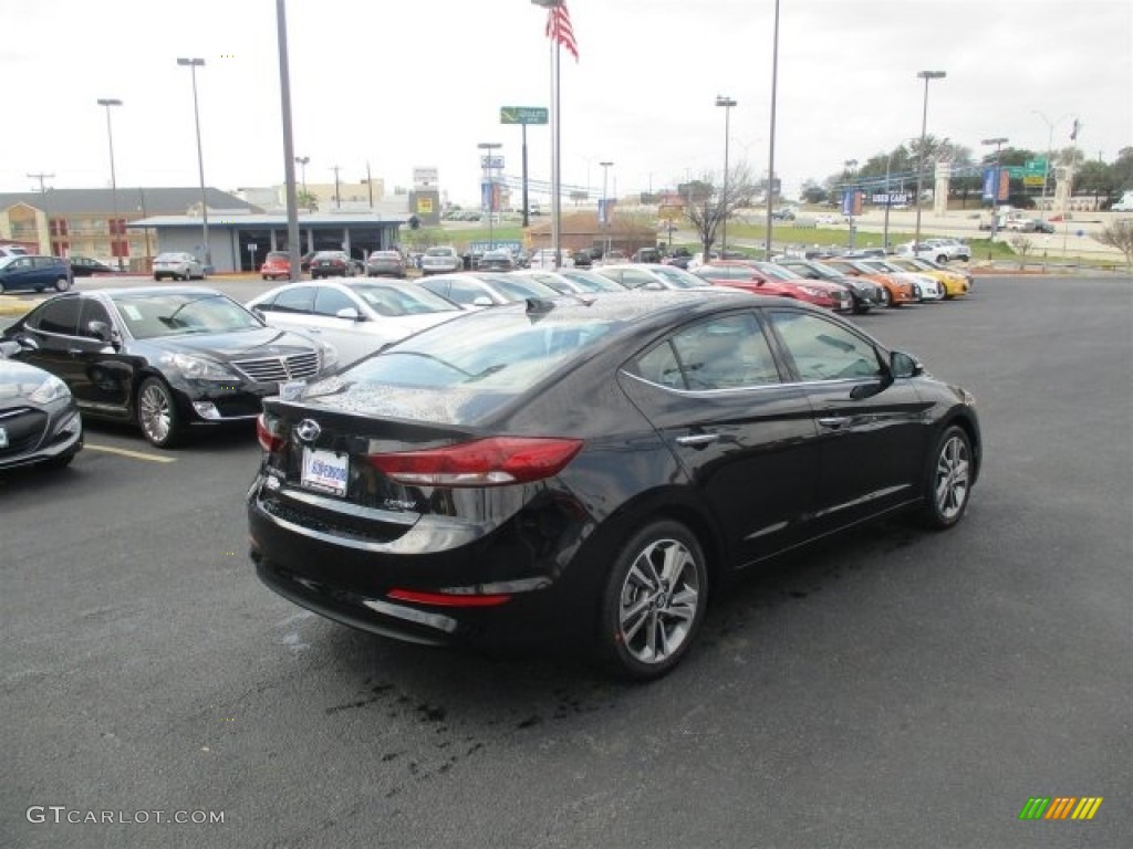 2017 Elantra Limited - Black / Gray photo #7