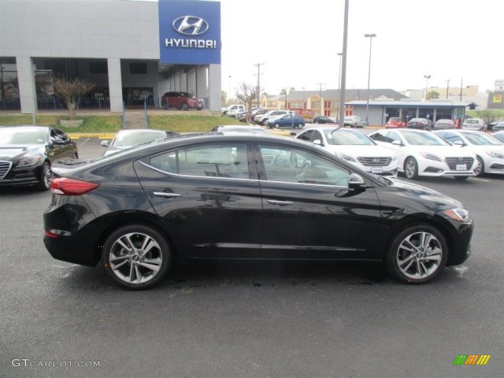 2017 Elantra Limited - Black / Gray photo #8