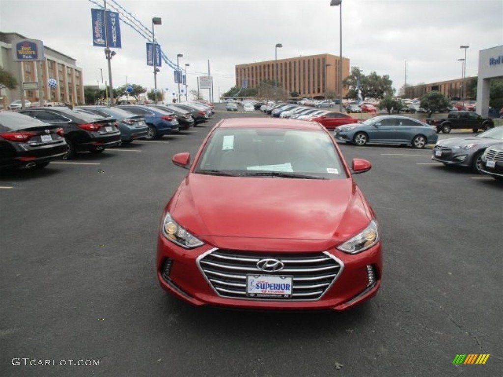 2017 Elantra SE - Red / Beige photo #2