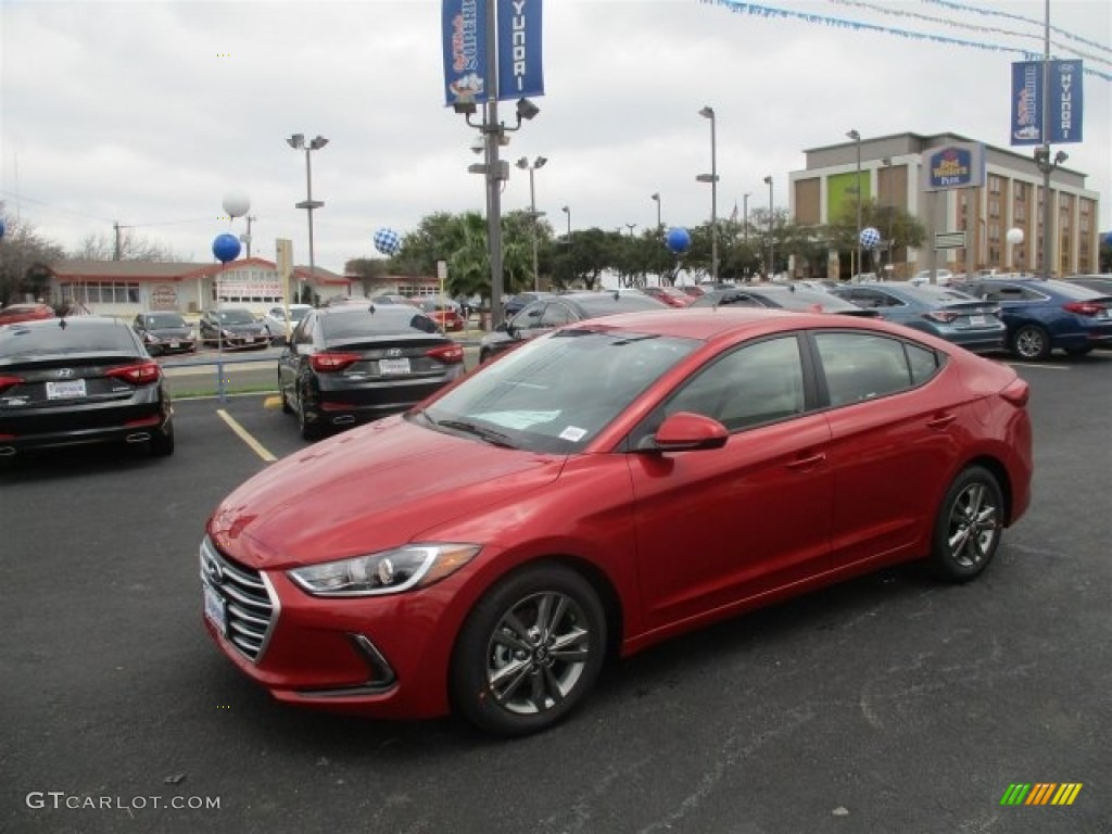 2017 Elantra SE - Red / Beige photo #3